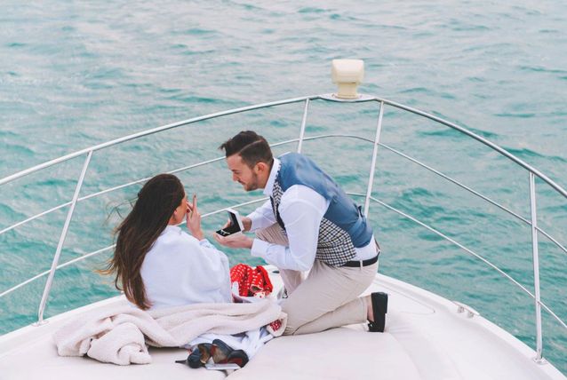 Special occasion on catamaran in Panama